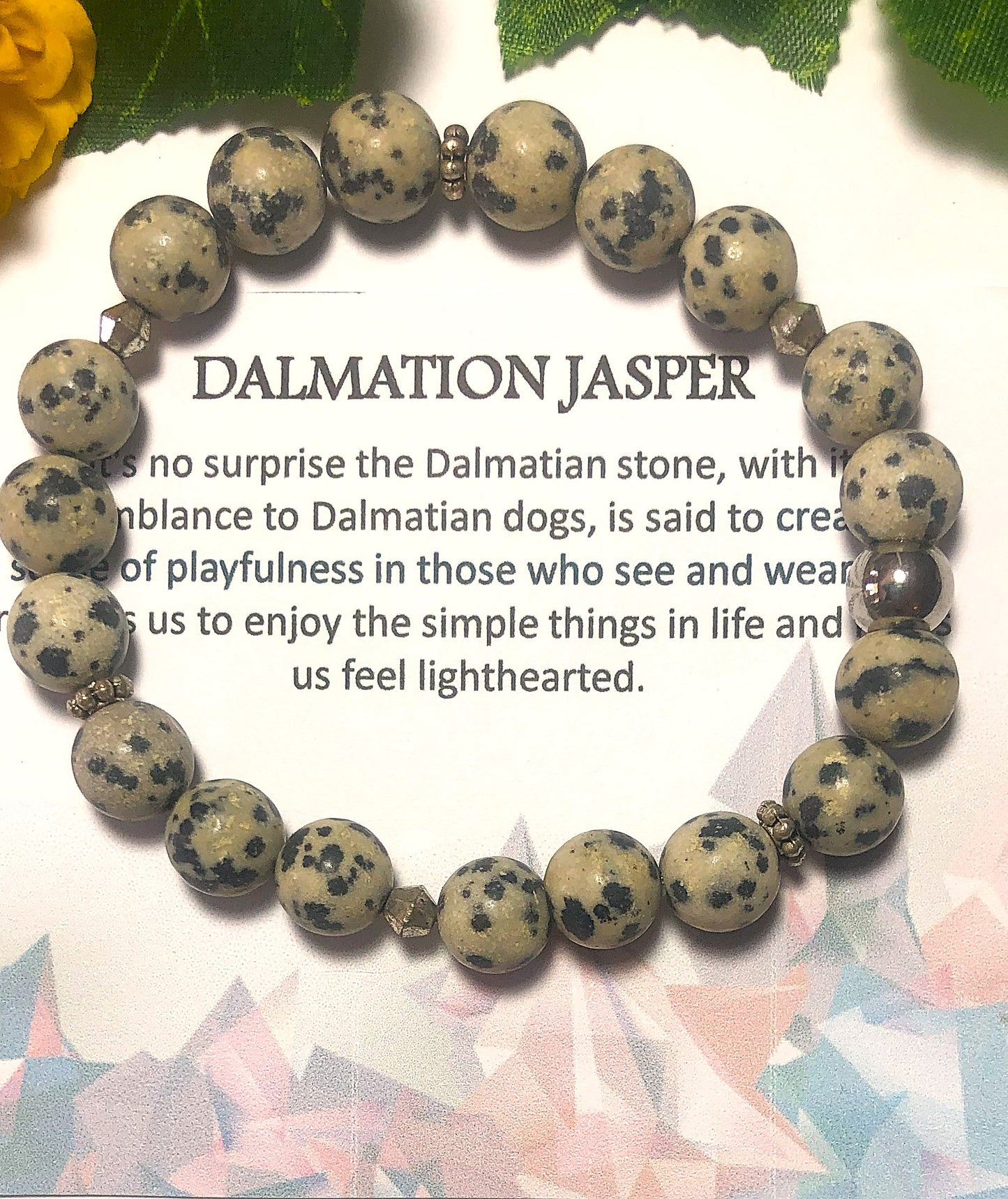 Dalmation Jasper Bracelet 8mm