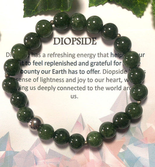 Diopside Bracelet 8mm